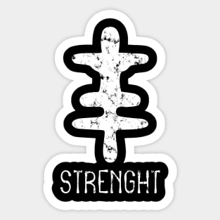 Africa Sankofa Adinkra Symbol "Strength" Sticker